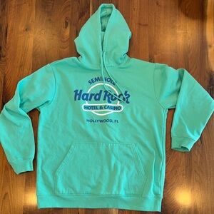 Hard Rock Women's Teal Hoodie